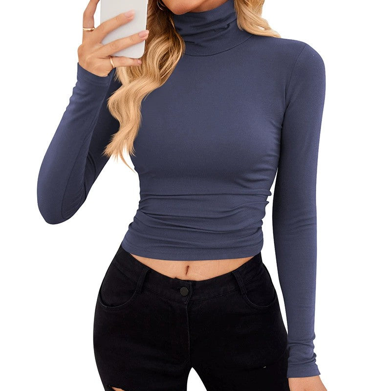 VRCÔMFY Turtleneck Top: Slim, Form-Fitting for Effortless Chic