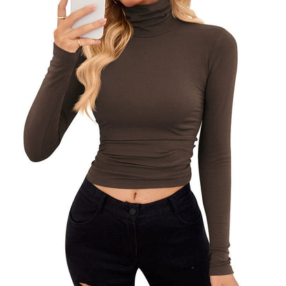 VRCÔMFY Turtleneck Top: Slim, Form-Fitting for Effortless Chic